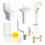 Thames Brushed Brass Complete Bathroom Set