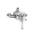 Twin Thermostatic Shower Valve Chrome 160 149 136