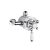 Twin Thermostatic Shower Valve Chrome 160 149 136
