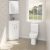 Mayfer Floor Standing 2 Door Corner Vanity Unit with Ceramic Basin - Image 2