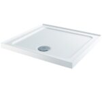 900 x 900 ABS Stone Low Profile Upstand Shower Tray