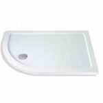 1000 x 800 ABS Low Profile 550 Radius Left Hand Shower Tray