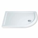 1000 x 900 ABS Low Profile 550 Radius Right Hand Shower Tray