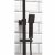 Orce Black Square Rigid Riser Shower with Adjustable Rigid Riser - Image 2