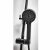 Orce Black Round Rigid Riser Shower with Adjustable Rigid Riser - Image 2