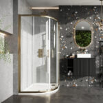 S6 Brushed Brass Double Door Quadrant