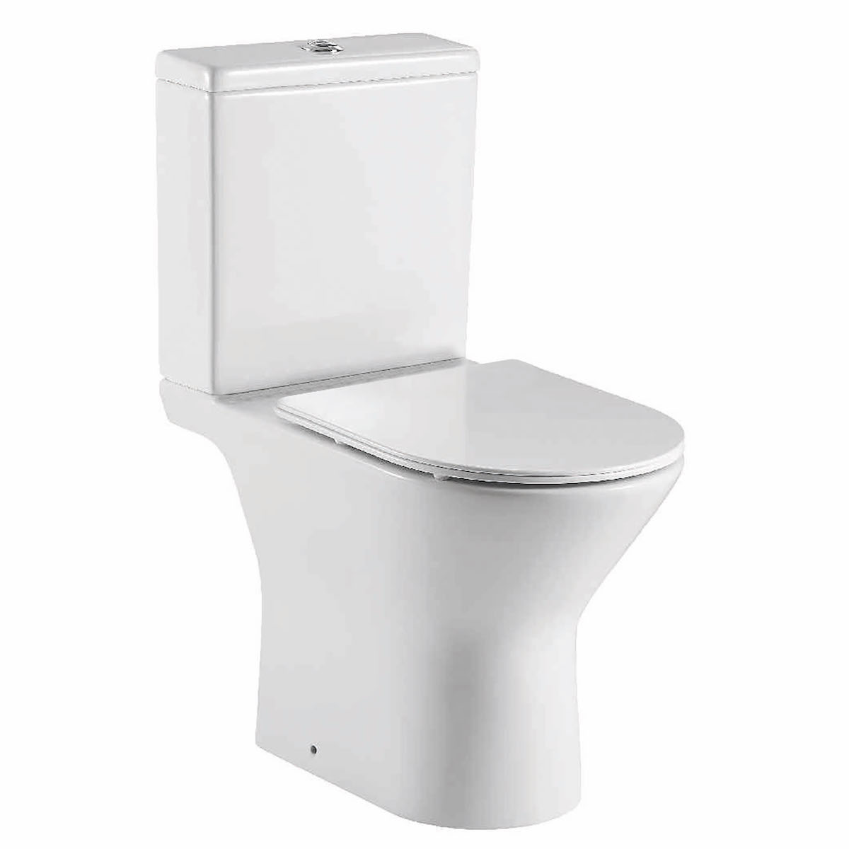 Model Blythe Rimless Open Back Pan Including Cistern & Soft Close Seat - Image 1