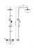 Orce Round Rigid Riser Shower - Image 3