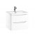 Borde 600 Wall Cabinet with Basin - 600w x 500h x 450d