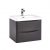 Borde 600 Wall Cabinet with Basin - 600w x 500h x 450d - Image 2