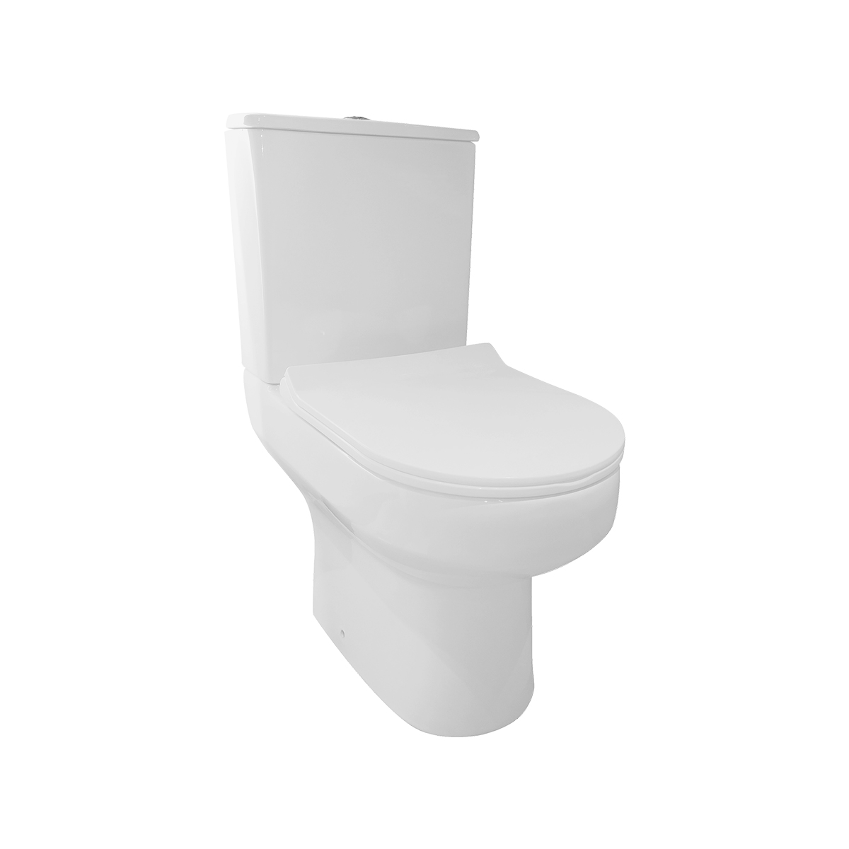 WC-PAN-001-CUTOUT2 Surge Comfort Height Open Back Pan Including Cistern & Soft Close Seat - Image 1