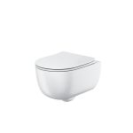 Rueco Rimless Round Wall Hung Pan Including Soft Close Seat