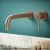 Orce Wall Mounted Basin/Bath Mixer – Brushed Bronze - Image 2