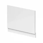 Straight End Panel and Plinth 750mm High Gloss White
