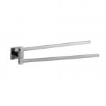 Jaquar Kubix Prime Swivel Towel Holder Twin Type, Stainless Steel