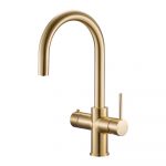 Astracast Brushed Brass 4-in-1 Instant Hot Water Kitchen Tap