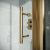 S6 Brushed Brass Pivot Door 800 - Image 2