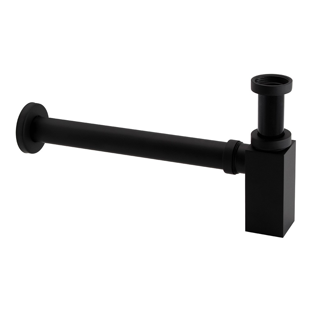 BT03K The Astracast Matt Black Square Bottle Trap - Image 1