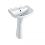 Jaquar Wall Hung Basin with Full Pedestal and Fixing Accessories