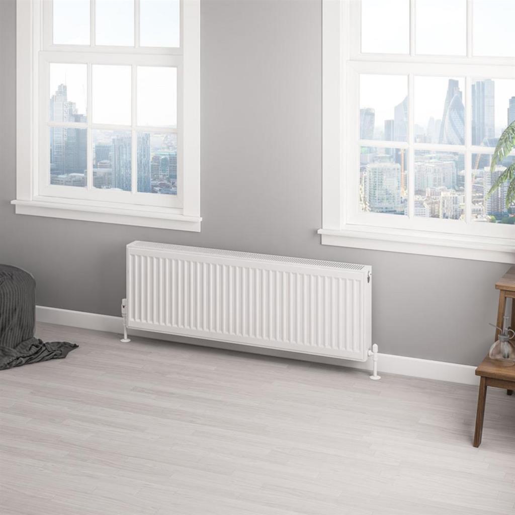 EB_T22_CP_400x1200_GW Type 22 Compact Panel Radiator 400 x 1200 Gloss White - Image 1