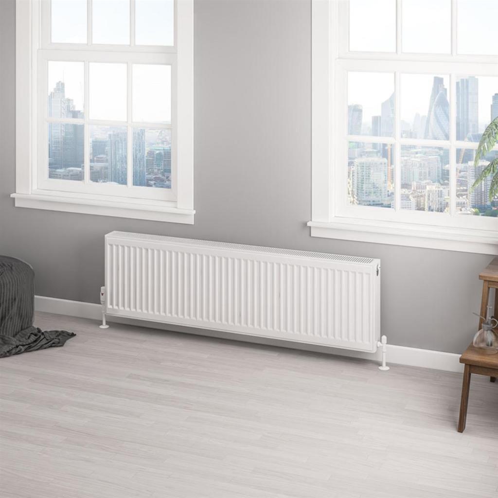 EB_T22_CP_400x1400_GW Type 22 Compact Panel Radiator 400 x 1400 Gloss White - Image 1