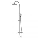 Jaquar Thermostatic Shower Mixer with Integrated Divertor and Adjust Height Upto 250mm Rigid Riser with Shower Head & Shower Handset