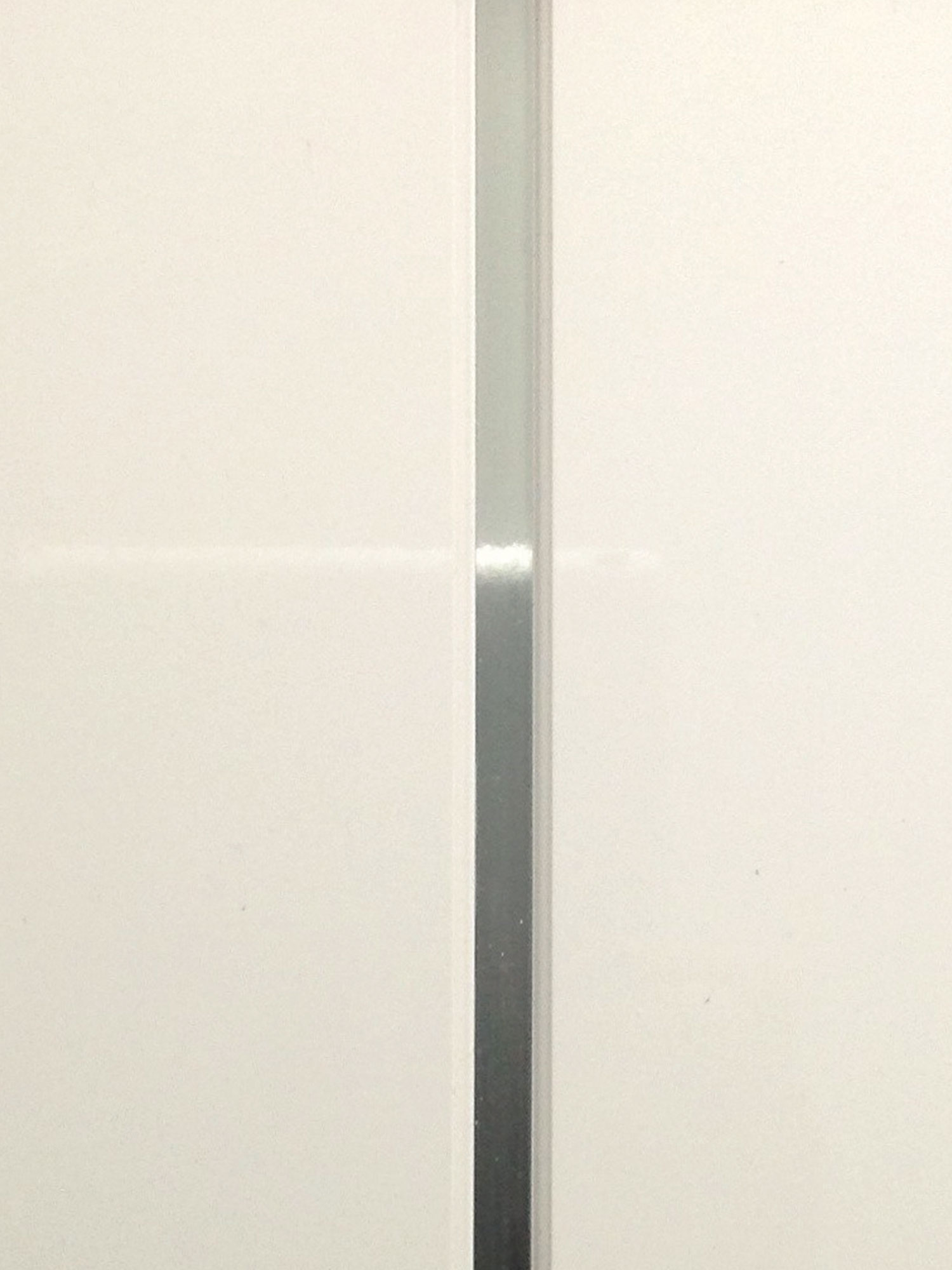 GIA_9.5mm_WA&CC 9.5mm White Ash & Chrome (Gloss) Classic Ceiling Panel - Image 1