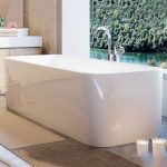 Jaquar Alaska Freestanding Bathtub 1712x760x440/580mm With Over Flow & Waste