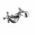 Basin mixer (inc. sprung
waste)