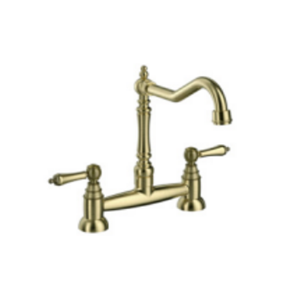 K55BB Astracast Brushed Brass Traditional kitchen mixer - Image 1