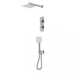 Jaquar Combo of Aquamax Thermostatic Shower Mixer with 2-way diverter , Shower Arm, Overhead Shower, Hand Shower, Shower Hose & Wall Outlet