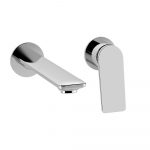 2-Hole Wall Mounted Basin Mixer