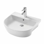 Silo Semi Recessed Basin Curved