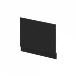 Straight Bath End Panel 750mm and Plinth Black