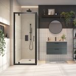 S6 Black Pivot Door 800