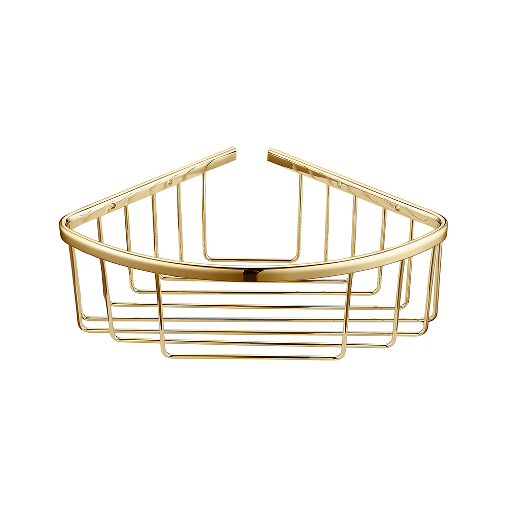 WB28BB Astracast Deep Corner Basket - Brushed Brass - Image 1