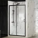 MBox Sliding door with optional Side Panel - Matt Black
