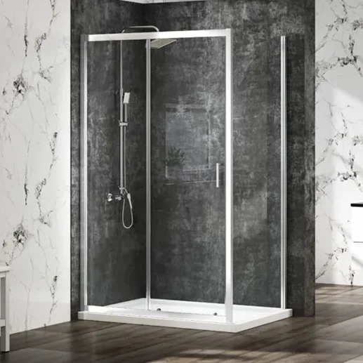 sliding-door-with-sp-colour-tag-648x648-1 MBox Sliding door with optional Side Panel - Chrome - Image 1